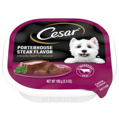 CESAR Porterhouse Steak Flavor Classic Loaf in Sauce