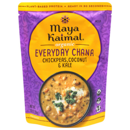 Maya Kaimal Everyday Chana, Organic, Chickpeas + Coconut + Kale