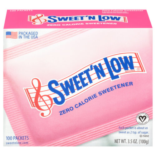 Sweet'N Low Sweetener, Zero Calorie, Packets