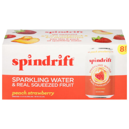 Spindrift Peach Strawberry Sparkling Water