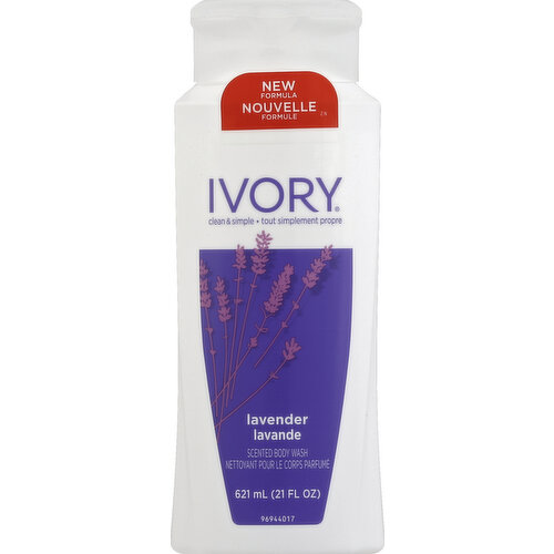 Ivory Mild & Gentle Body Wash, Lavender Scent