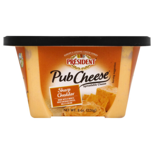 President Cheddar Pub Cheese