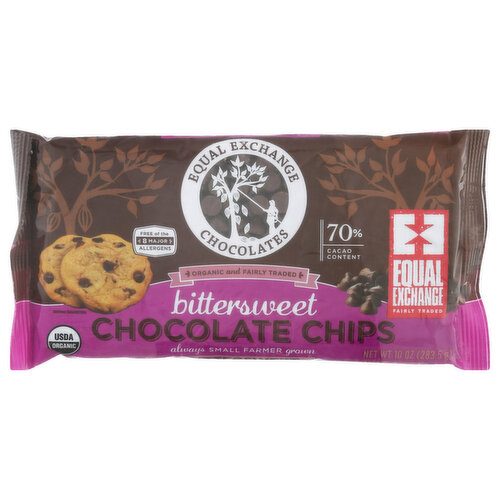 Equal Exchange Chocolate Chips, Organic, Bitter Sweet