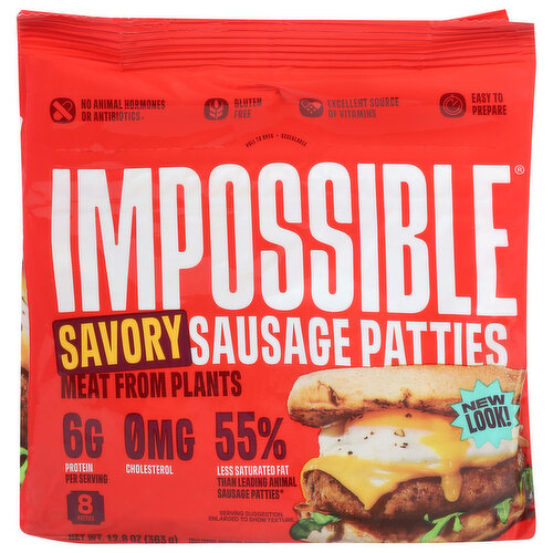 Impossible Sausage Patties, Savory