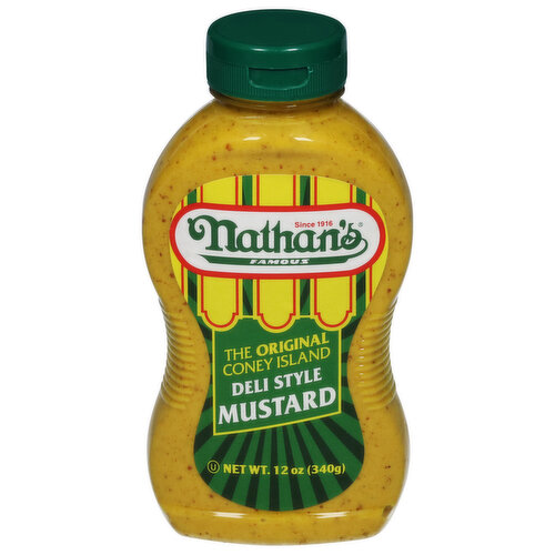 Nathan's Famous Original Coney Island Deli Style Mustrd