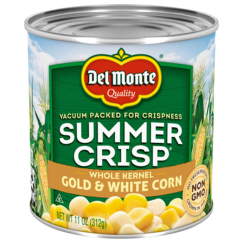 Del Monte Gold & White Corn, Sweet, Whole Kernel