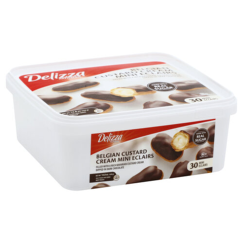 Delizza Belgian Custard Cream Mini Eclairs
