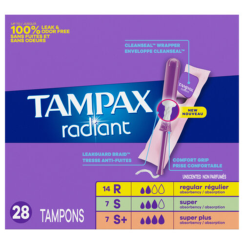 Tampax Radiant Multi R-S-S + Unscented