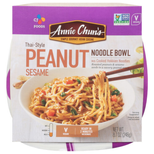 Annie Chuns Noddle Bowl, Peanut Sesame, Thai-Style