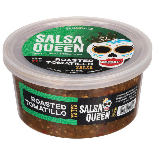 Salsa Queen Roasted Tomatillo Salsa