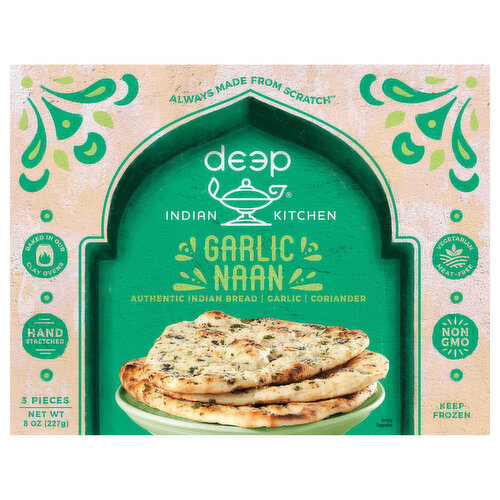 Deep Indian Kitchen Naan, Garlic
