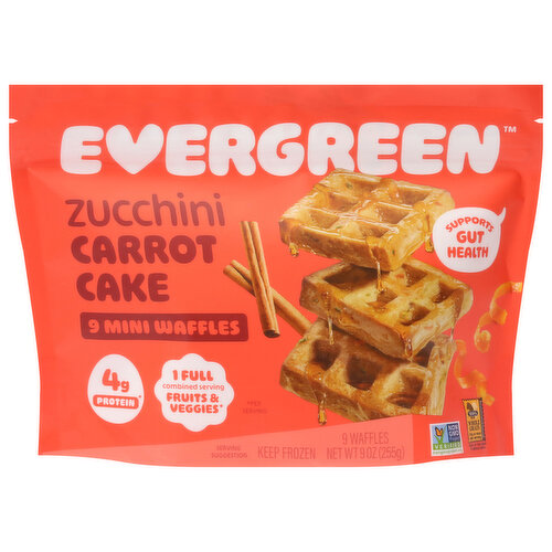 Evergreen Mini Waffles Zucchini Carrot Cake