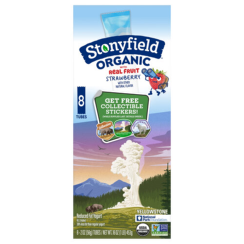 Stonyfield Organic Kids Strawberry Lowfat Yogurt