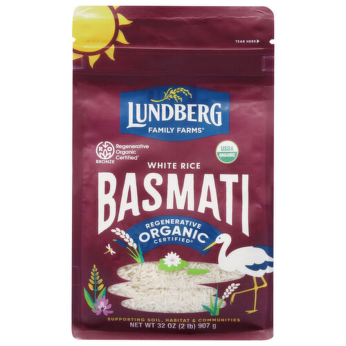 Lundberg Family Farms Rice, Gourmet, Organic, Basmati, California White