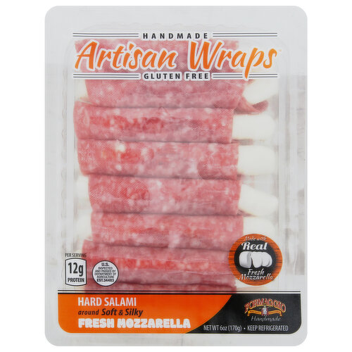 Formaggio Artisan Wrap Hard Salami & Mozzarella