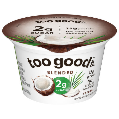 Too Good Coconut Low Fat Lower Sugar Gluten Free Greek Yogurt