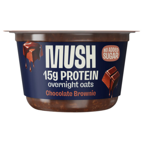 Mush Overnight Oats Chocolate Brownie