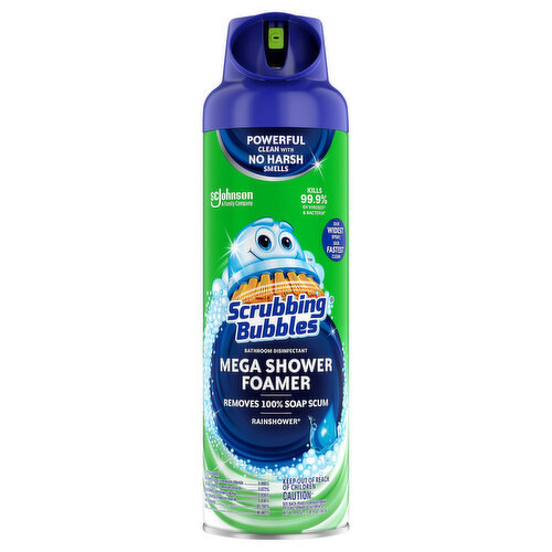 Scrubbing Bubbles Disinfectant Foamer Aerosol Rainshower