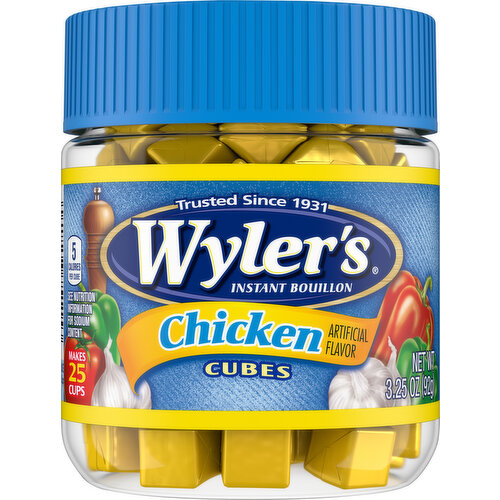 Wylers Chicken Flavor Instant Bouillon Cubes