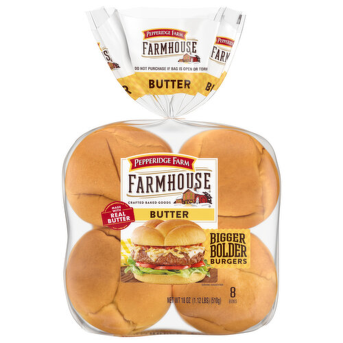 Pepperidge Farm Hamburger Buns, Butter