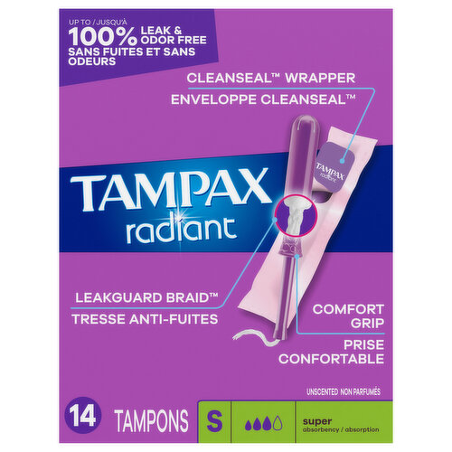 Tampax Radiant Super