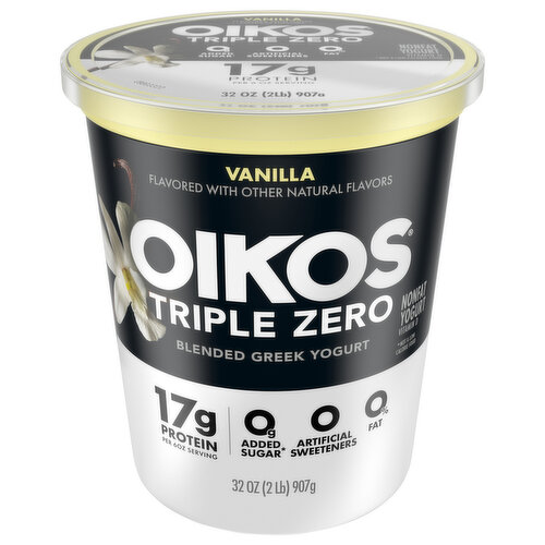 Dannon Oikos Triple Zero Vanilla Greek Yogurt