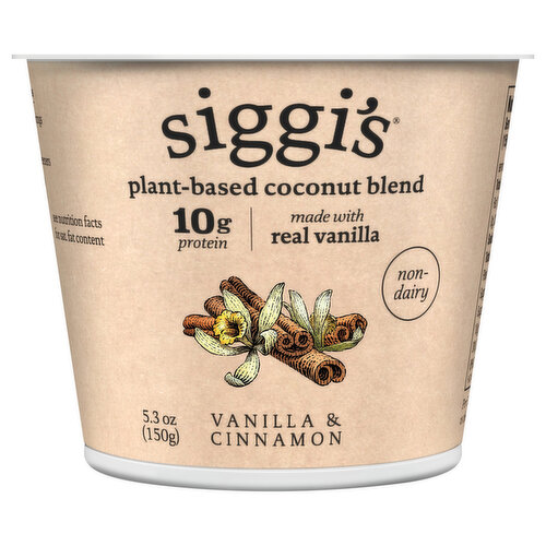 Siggi's Coconut Blend, Vanilla & Cinnamon, Plant Based