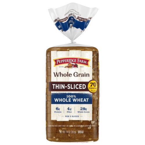 Pepperidge Farm Farmhouse Thin-Sliced 100% Whole Wheat Bread
