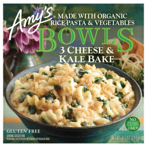 Amy's Kitchen Gluten Free Three Cheese Kale Bowl