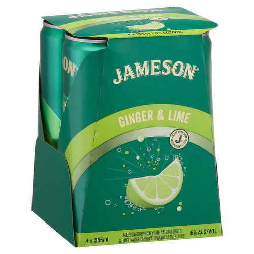 Jameson Ginger and Lime RTD Single Can