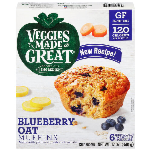 Veggies Made Great Blueberry Oat Muffins