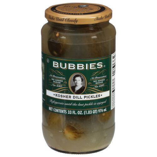 Bubbies Kosher Whole Dill Pickles
