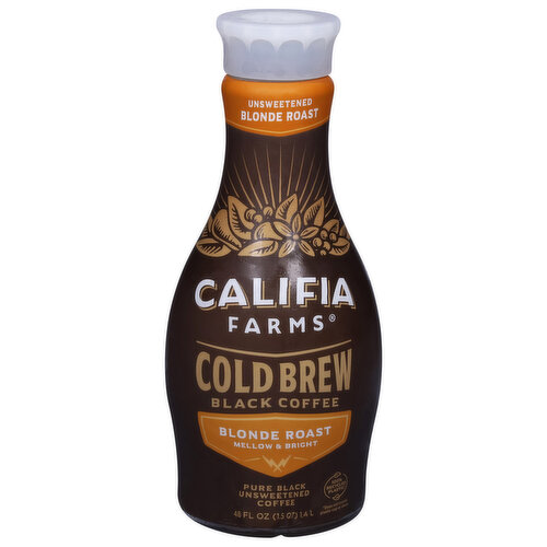 Califia Farms Pure Black Blonde Roast Cold Brew