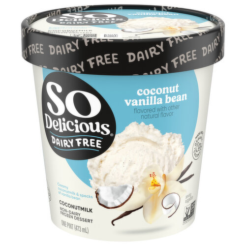 So Delicious Dairy Free Vanilla Bean Coconutmilk Non-Dairy Frozen Dessert