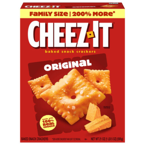 Cheez-It Cheese Crackers, Baked Snack Crackers, Office and Kids Snacks, Original