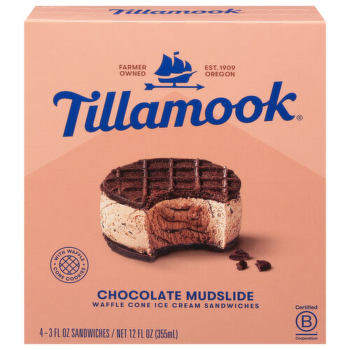 Tillamook Chocolate Mudslide Ice Cream Sandwiches