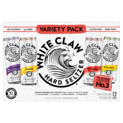 White Claw Hard Seltzer, Variety Pack