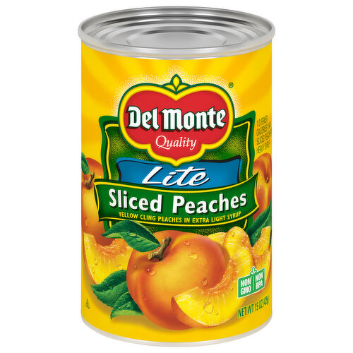 Del Monte Peaches, Sliced, Lite