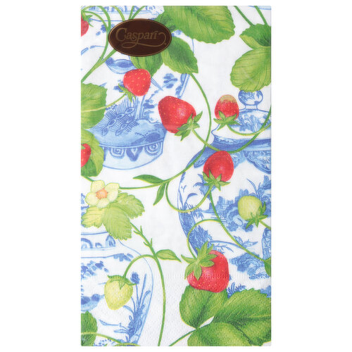 Caspari Strawberries and Cream Guest Towel