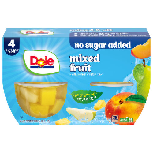Dole Mixed Fruit, No Sugar Added