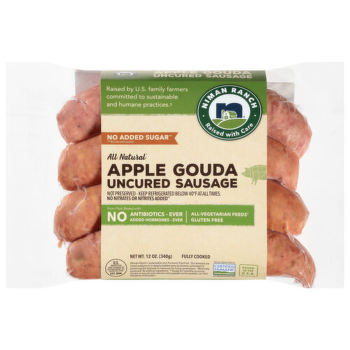 Niman Ranch Sausage, Apple Gouda, Uncured