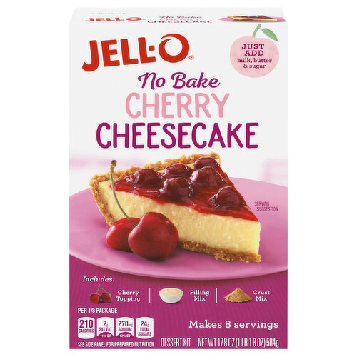 Jell-O No Bake Cheesecake Cherry