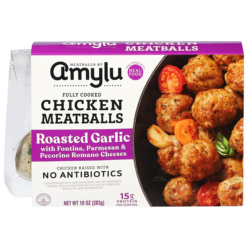 Amylu Roasted Garlic Chicken Meatballs