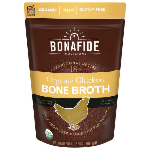Bonafide Provisions, Organic Frozen Chicken Bone Broth