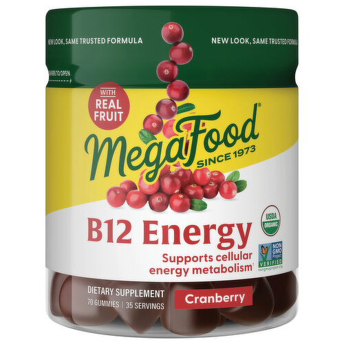 Megafood Gummies B12 Energy Cranberry