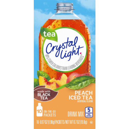 Crystal Light Peach Iced Tea Artificially Flavored Powdered Drink Mix