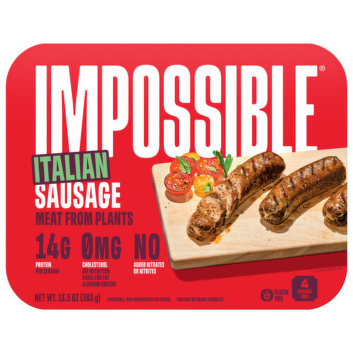 Impossible Italian Sausage, Plant-Based