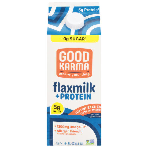 Good Karma Flax Milk + Protein Unsweetened Vanilla