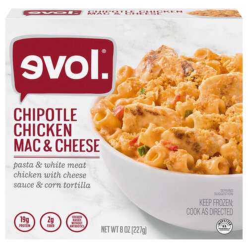 Evol Bowl Chipotle Chicken Mac and Cheese