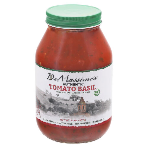 De Massimos Tomato Basil Pasta Sauce